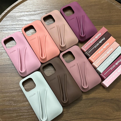 Étui de téléphone Rhode pour iPhone 16, 15, 14 Pro Max Plus, rouge à lèvres en silicone, motif toast expresso