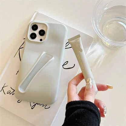 Coque de téléphone en silicone souple avec rouge à lèvres pour iPhone 16, 15, 14 Pro Max, X, XS, XR, 13, 12, Mini, 11, 6, 7, 8 Plus