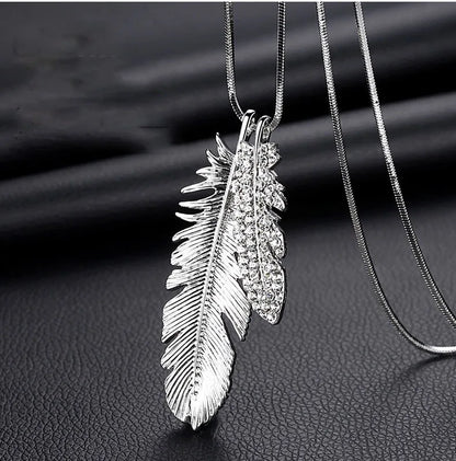 Collier Pendentif Fleur BYSPT – Couleur Argent & Imitation Perle
