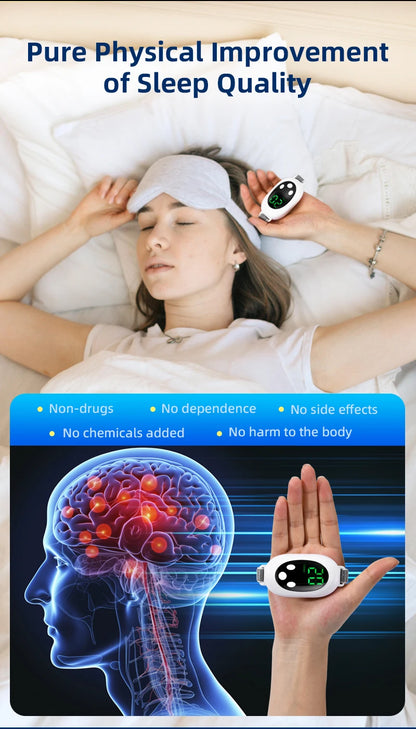 Ce dispositif de sommeil intelligent, techniques de neurologie, il soulage l'insomnie.