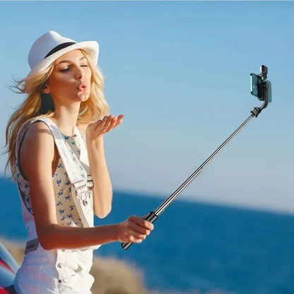 360 Rotate Mobile Phone Holder Selfie Stick Tripod Outdoor Photography Vlog Video Recording with Wireless Remote For Smart phone