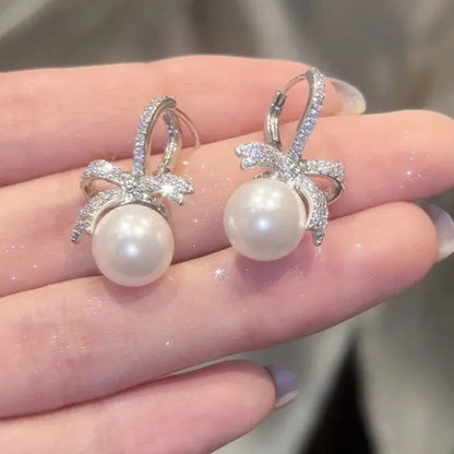 Boucles d’Oreilles Micro Pavées en Perles – Style Bokwnot Délicat, Nouveauté 2025
