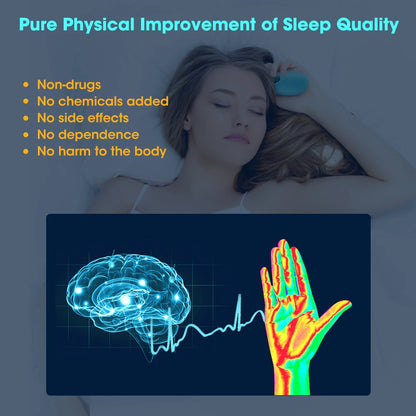 Aide au sommeil Soulagement de l'insomnie Hypnose de poche à microcourant CES Stress mental Anxiété Dépression Éliminer la détente avec Sling Brain