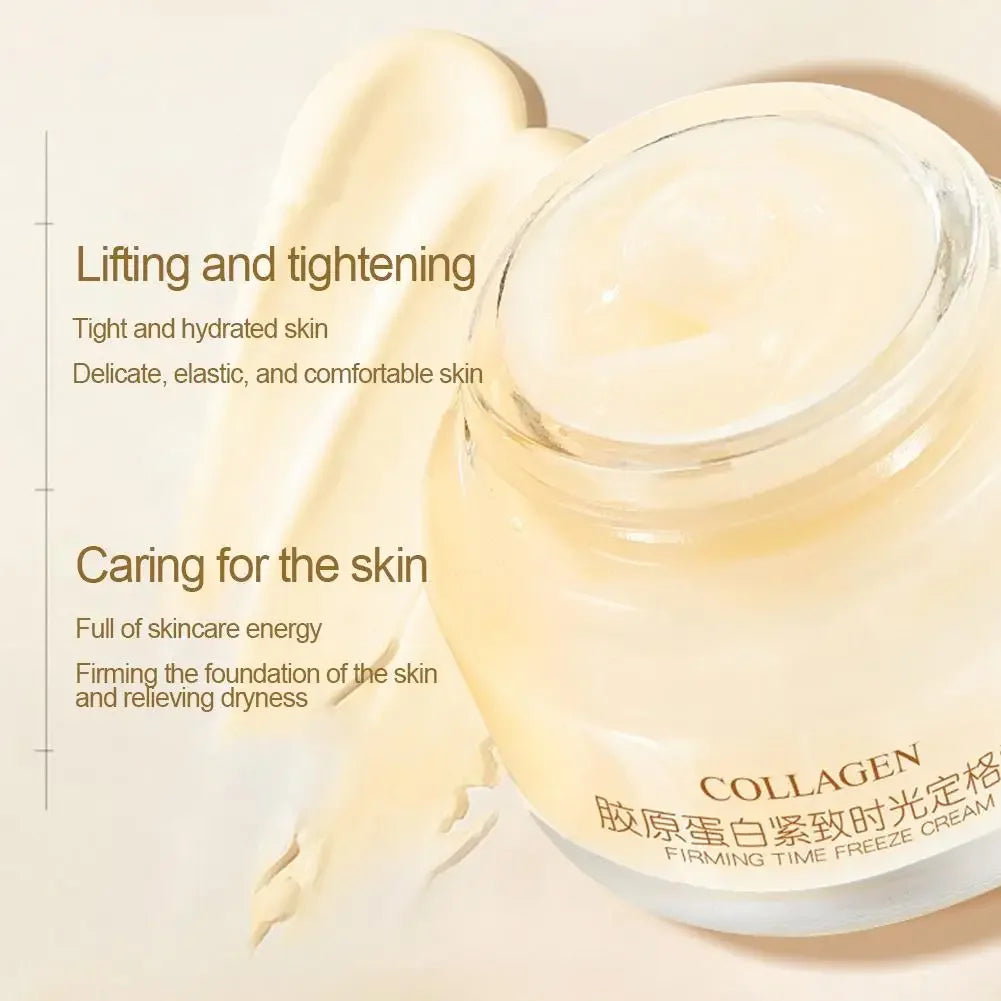 Crème pour le visage au collagène Crème raffermissante hydratante, éclaircissante, réduit les rides et les ridules éclaircit les produits pour la peau