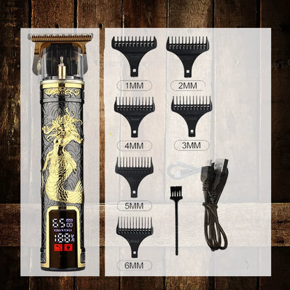 Rasoir Électrique Professionnel 3-en-1 pour Hommes  Tondeuse à barbe • Rasoir cheveux & contours • Style barber haute précision