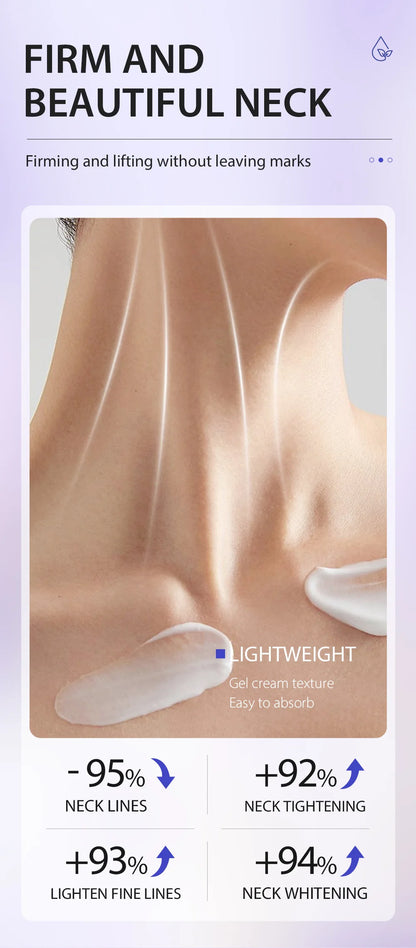 crème pour le cou éclaircit les ridules éclaircit raffermit la crème pour le cou éclaircissante crème hydratante