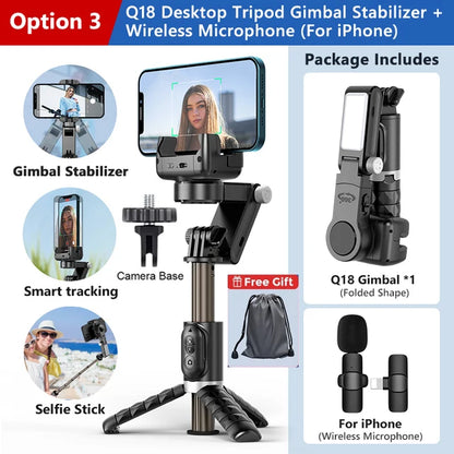 Selfie Stick Téléphone Cardan Stabilisateur Pour iPhone Android Action Caméra Trépied Téléphone Portable Cellule Mobile Smartphone Poignée Poignée Vidéo