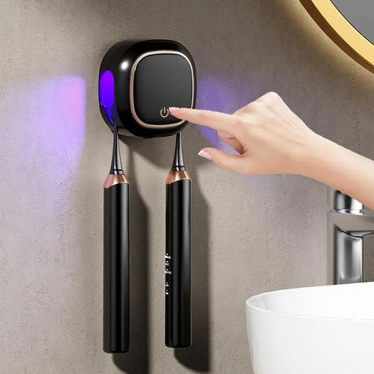 Porte-brosse à dents désinfectant Nettoyant électrique Machine de couverture UV portable électrique pour la maison Camping Voiture École