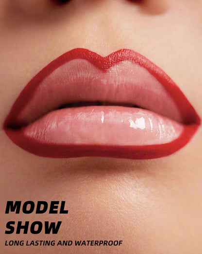 YOUNG VISION Tear-Off Lip Liner Peel-Off Lip Liner Matte Smudge-Free Hook & Loop Lip Pencil Crayon de maquillage 3 couleurs