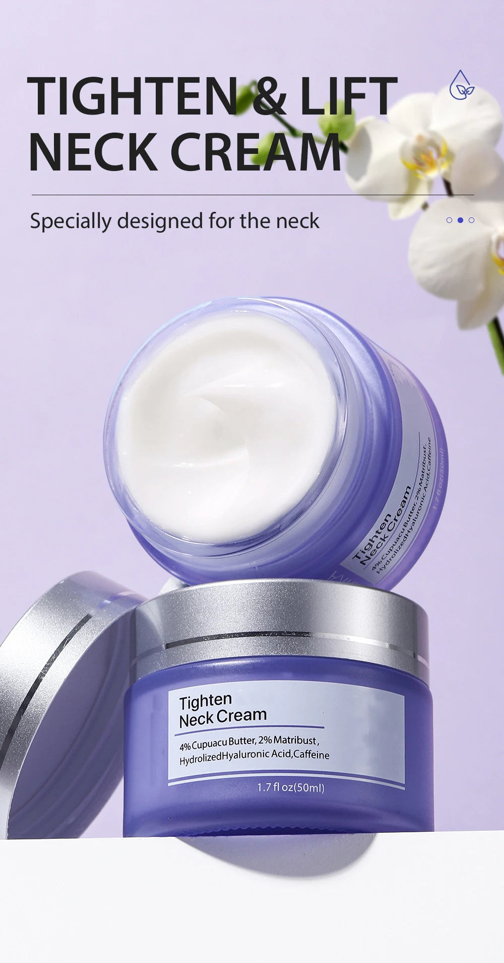 crème pour le cou éclaircit les ridules éclaircit raffermit la crème pour le cou éclaircissante crème hydratante
