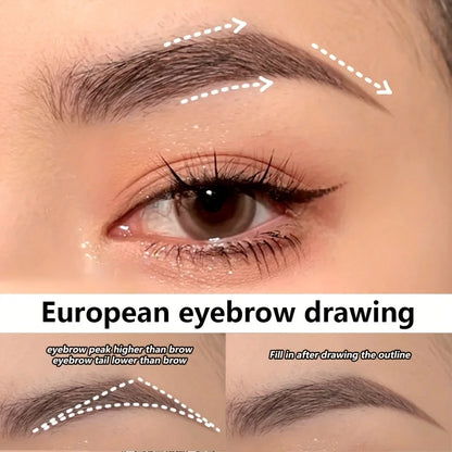 Stylo à sourcils ultra fin de 0,008 mm, longue durée, résistant aux taches, imperméable, haute pigmentation.