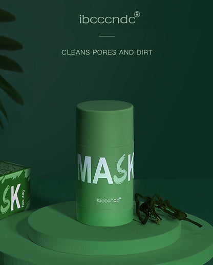 40g Face Clean Mask Green Tea/Rose Extract Cleansing Stick Deep Moisturizing Shrink Pores Blackhead Film Smear Oil Control Mask