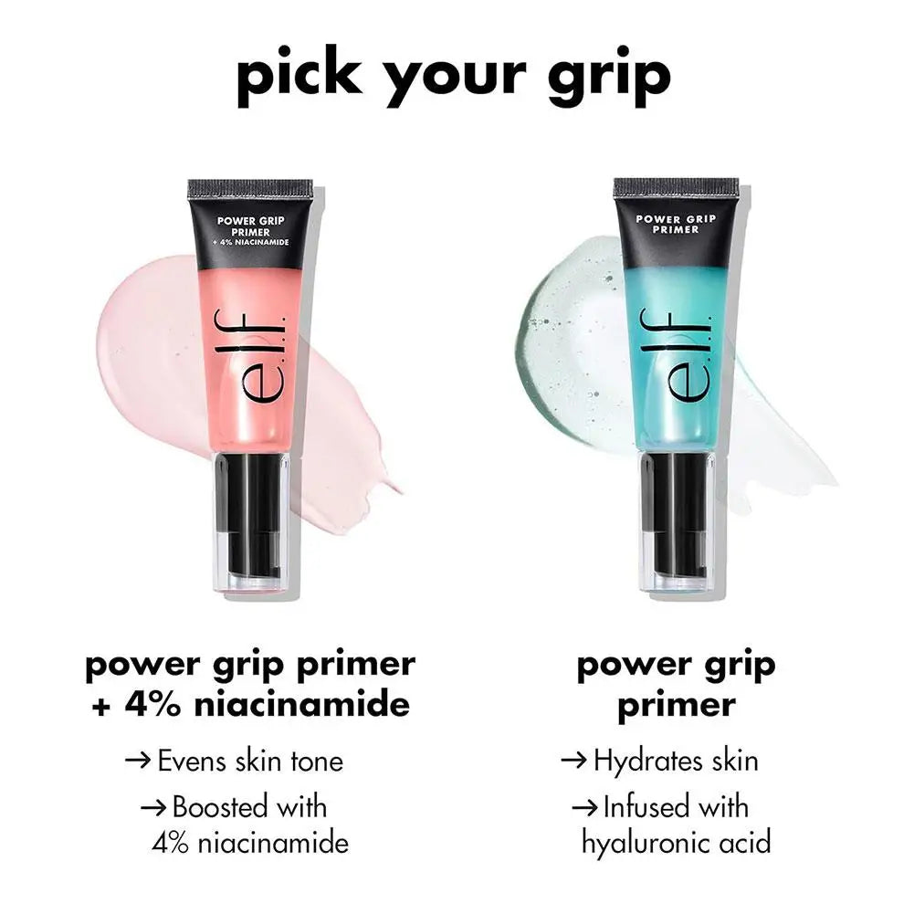Gel Primer Power Grip Acide Hyaluronique et Niacinamide 4% Acide Éclaircissant Hydratant Longue Durée.