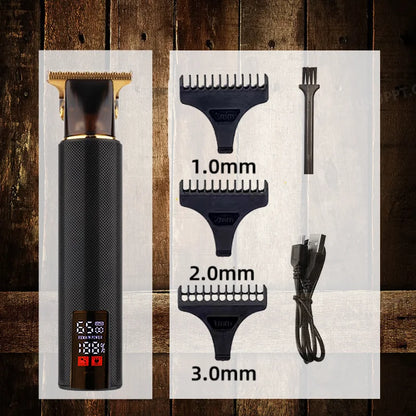 Rasoir Électrique Professionnel 3-en-1 pour Hommes  Tondeuse à barbe • Rasoir cheveux & contours • Style barber haute précision