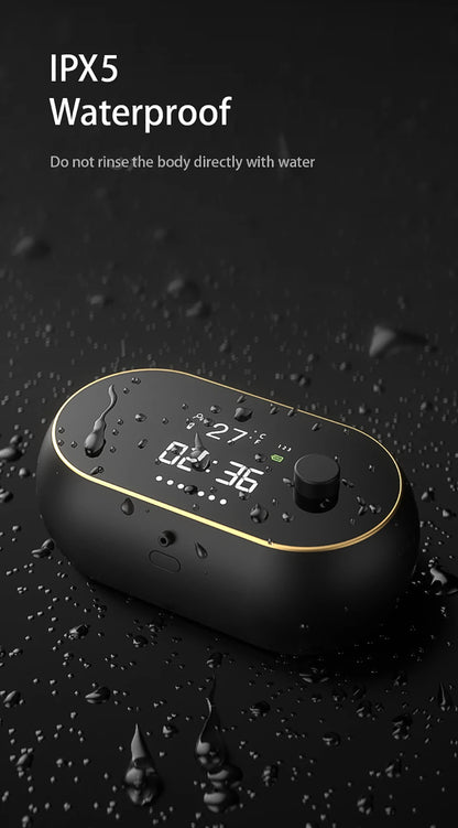 Distributeur automatique de savon en mousse sans contact Affichage de la température de l’heure Charge USB Distributeur de savon liquide à induction automatique étanche