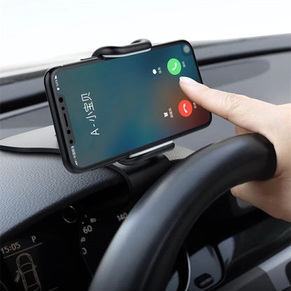 Support de téléphone de voiture rotatif 360 universels pour téléphone portable, tableau de bord de rack de voiture pour prise en main automatique