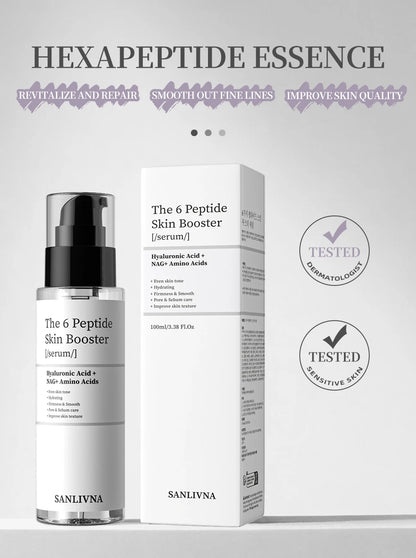 6 Peptide Essence L'ensemble de soins de la peau rafraîchissant.