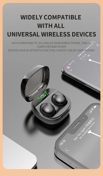 Xiaomi Mini sans fil Bluetooth 5.3 Casque Petits écouteurs Sommeil Travail Musique Sports Invisible HD HIFI Basse Qualité sonore Écouteurs
