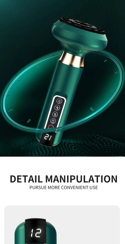 Masseur de Ventouses Électrique  Thérapie Infrarouge • Aspiration par Vide • Anti-Cellulite • Massage Gua Sha