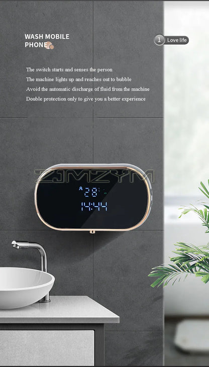 Distributeur de savon intelligent 350ML Distributeur automatique de avec USB Rechargeable
