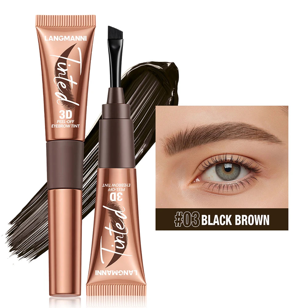 Gel de teinture pour sourcils 3 couleurs, imperméable, longue tenue, naturel, amovible, sans bavures, tatouage, maquillage.