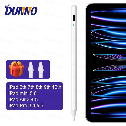 Pour iPad Pencil 10e génération Air 6 M2 Pro M4 Stylus avec inclinaison de la paume, pour iPad Pro 11 12.9 Air 4/5 7/8/9 mini 56 7 Tablette