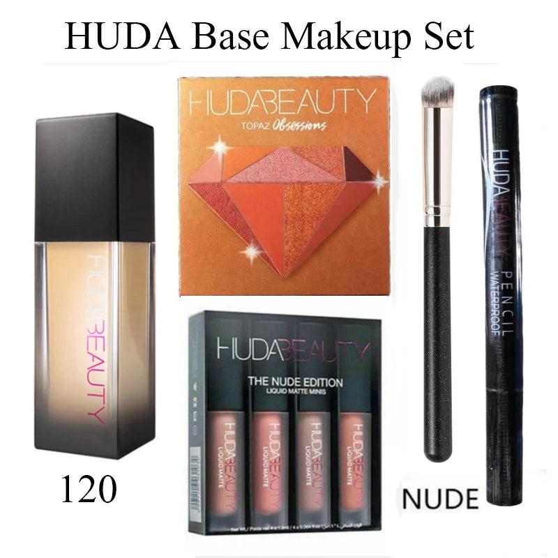 Fond de teint mat HUDA 9 couleurs, 34 ml, anti-cernes, nourrissant, longue tenue, anti-cernes, cosmétique respirant. HUDA BEAUTY