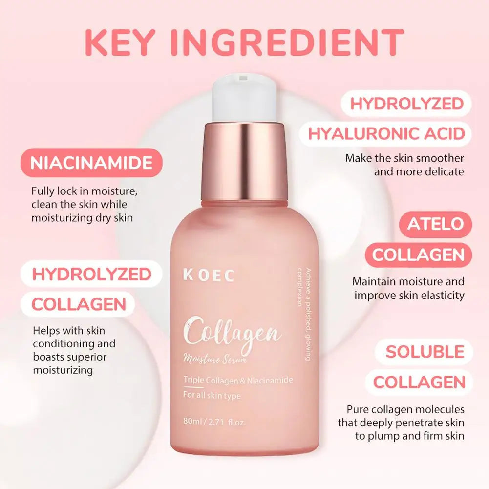 Pour Koec Brand Triple Collagen Niacinamide Sérum- Soins Coréens pour la Peau du Visage