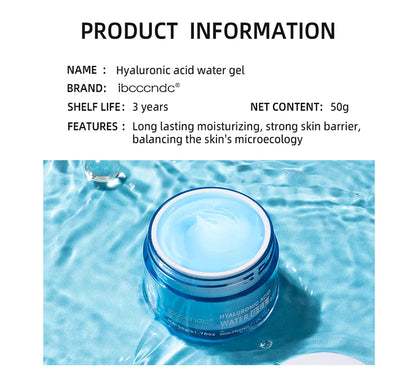 Crème en gel à l'acide hyaluronique Hydratant pour le visage hydratant pour hydrater et lisser la peau extra-sèche Nourrir améliorer le grains de peau