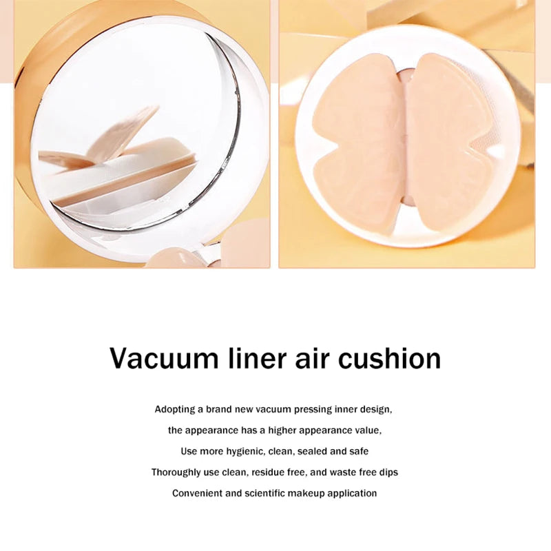 Air Cushion BB – Fond de teint fluide éclat naturel avec applicateur papillon