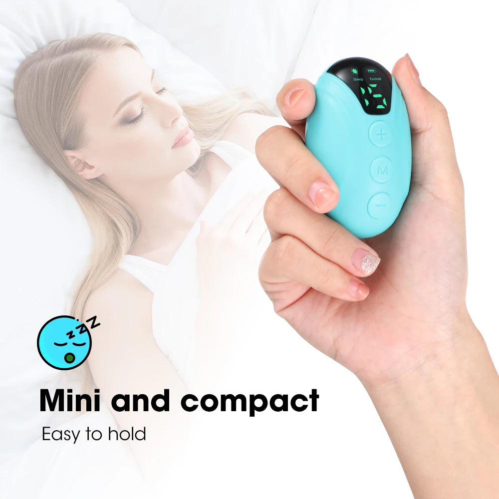 Aide au sommeil Soulagement de l'insomnie Hypnose de poche à microcourant CES Stress mental Anxiété Dépression Éliminer la détente avec Sling Brain