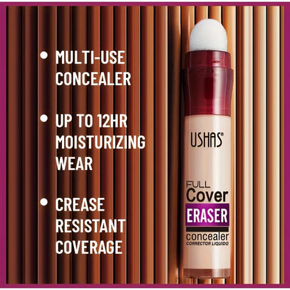 USHAS 12 couleurs tête d'éponge rotative fond de teint liquide anti-correcteur longue durée liquide n'enlève pas le maquillage correcteur imperméable