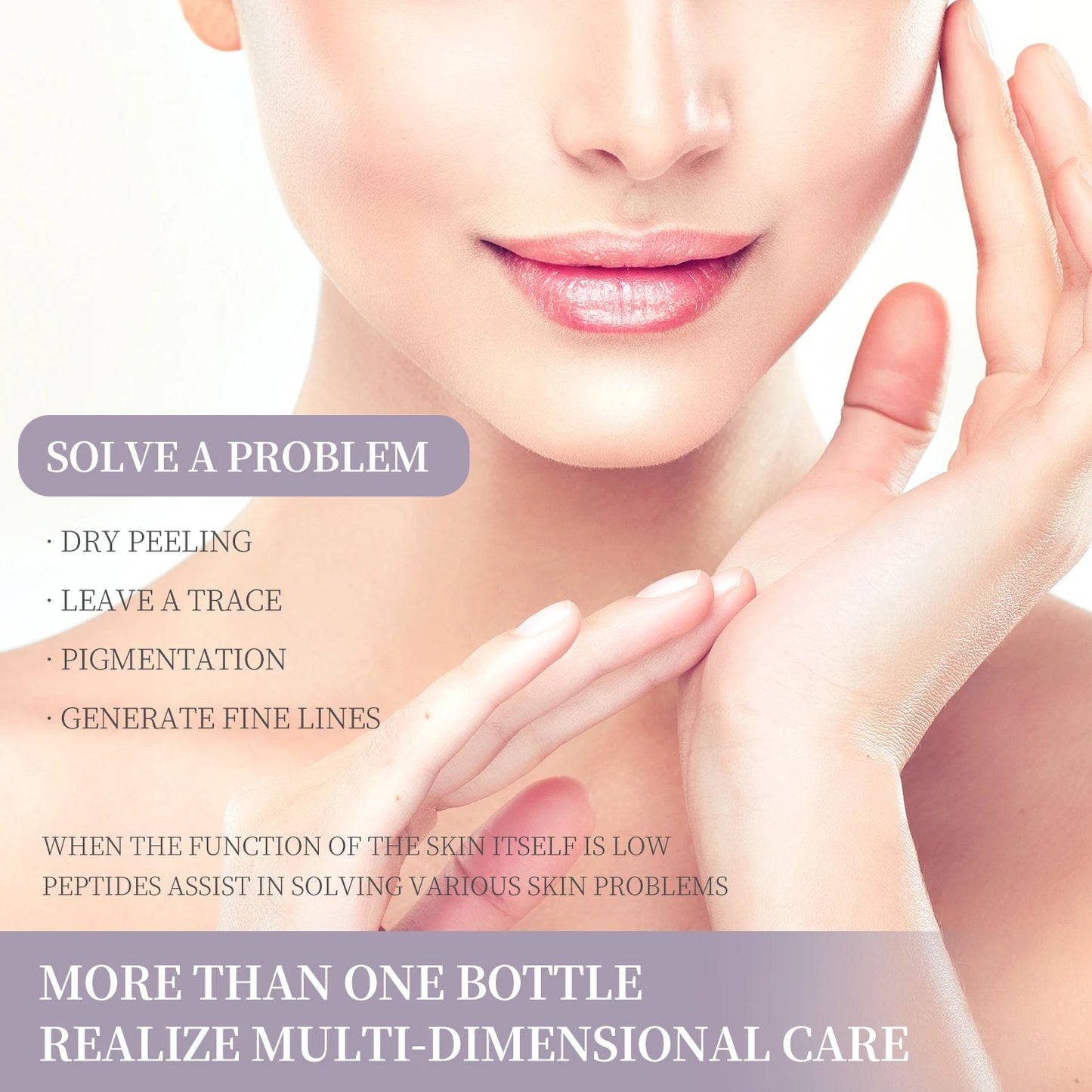 6 Peptide Essence L'ensemble de soins de la peau rafraîchissant.
