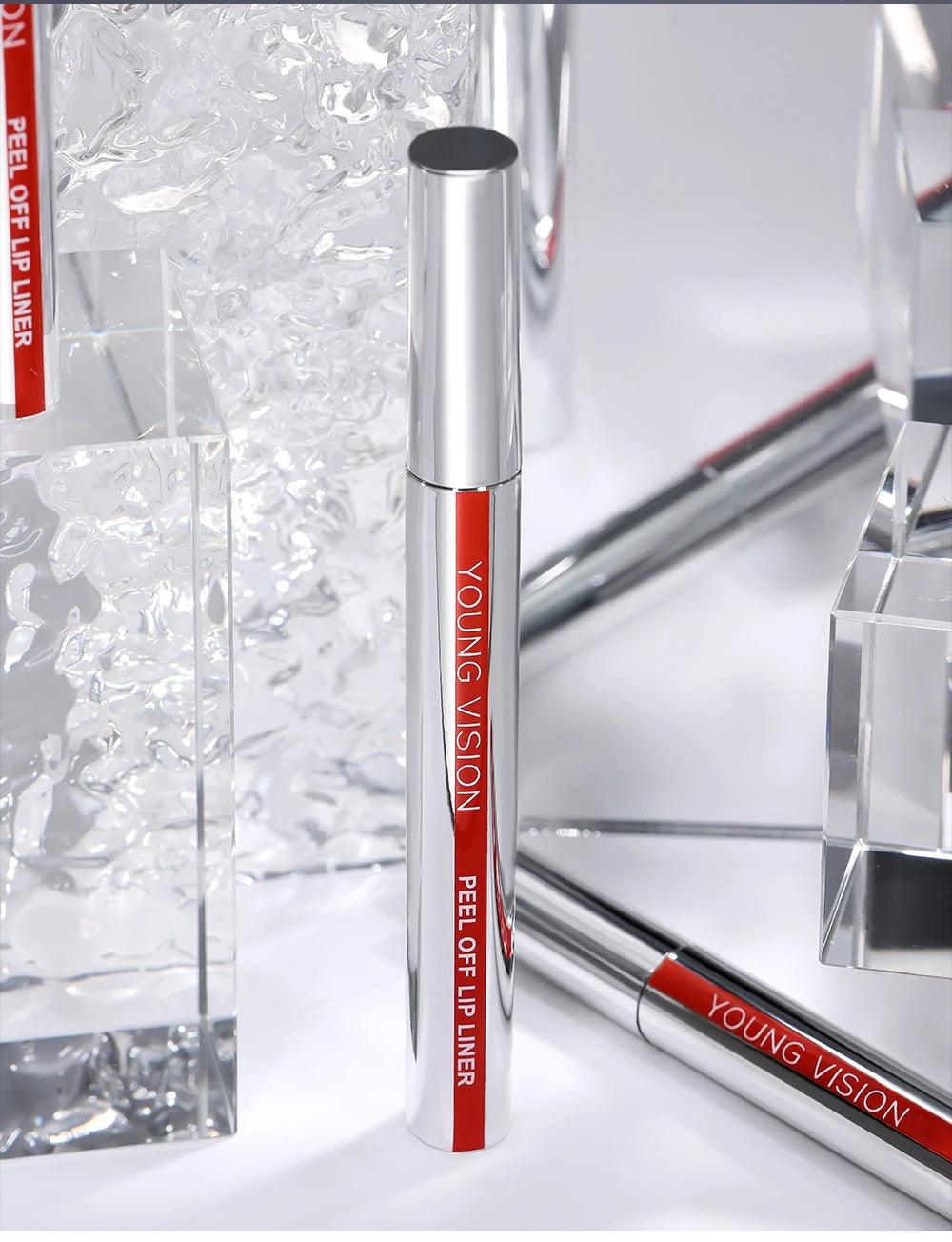 YOUNG VISION Tear-Off Lip Liner Peel-Off Lip Liner Matte Smudge-Free Hook & Loop Lip Pencil Crayon de maquillage 3 couleurs