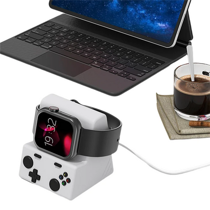 Support de chargeur pour montre connectée ABKN, station de charge en silicone pour montres séries 10, 9, 8, 7, 6 et 5