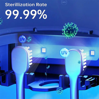 Stérilisateur de brosse à dents UV rechargeable Étui de stérilisateur de brosse à dents électrique Porte-brosse à dents Désinfection