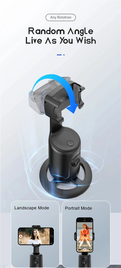 COOL DIER NEW P01 360 Rotation Gimbal Stabilizer AI Face Tracking Desktop Gimbal PTZ for Tiktok Smartphone Live