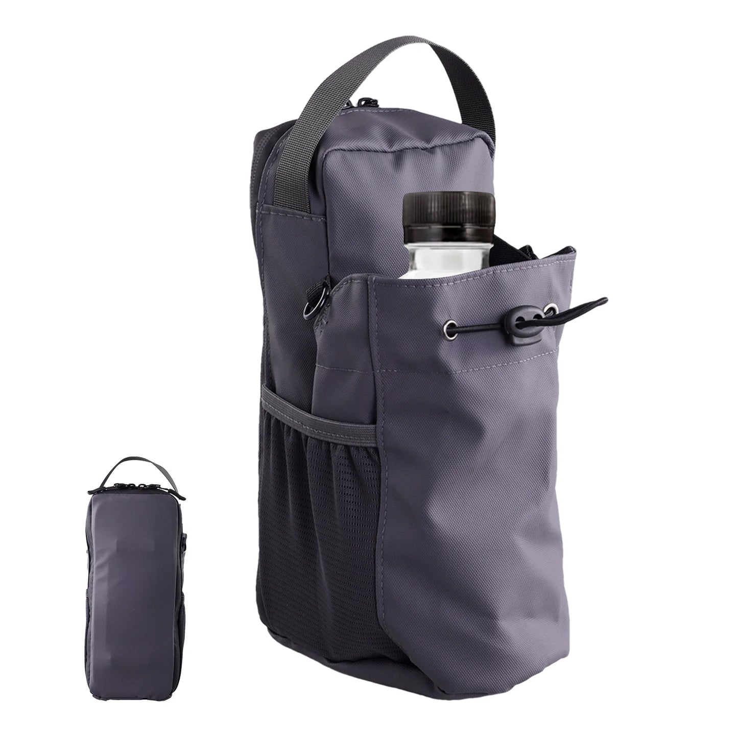Sac à bandoulière magnétique pour salle de sport Bouteille d’eau et support de téléphone Sac à bandoulière imperméable pour les sports de plein air Accessoires de fitness de voyage