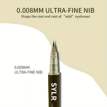 Stylo à sourcils ultra fin de 0,008 mm, longue durée, résistant aux taches, imperméable, haute pigmentation.
