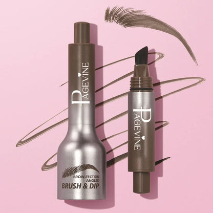 Crème de teinture pour sourcils imperméable longue durée avec pinceau, crayon à sourcils liquide anti-taches pour des sourcils précis et d'aspect naturel