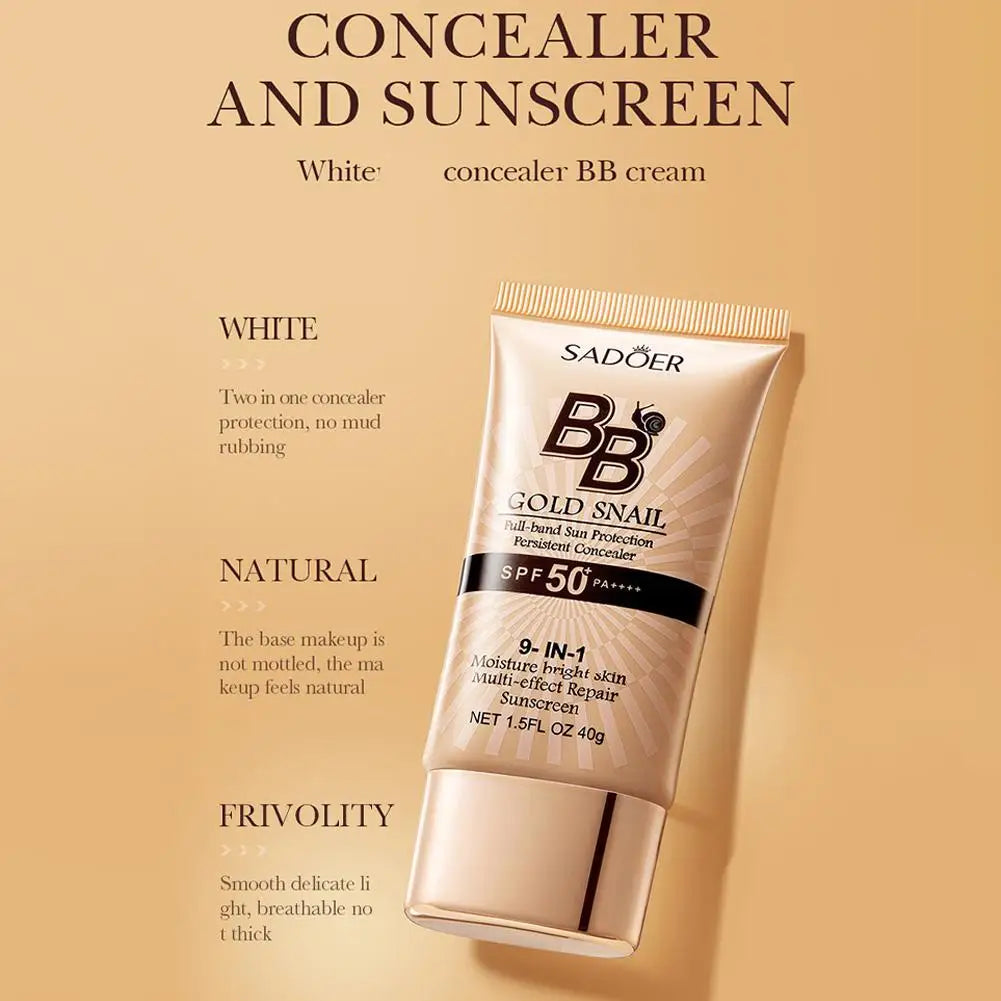 Fond de teint liquide BB crème mat SADOER, non gras, waterproof.