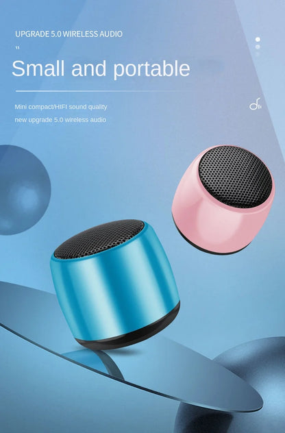Small Wireless Bluetooth Speaker Mini Mobile Phone Subwoofer Outdoor Portable Audio Big Sound Loundspeaker