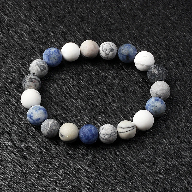 🌌 Bracelet Galaxie – 8 Planètes du Système Solaire & Étoile Gardienne
