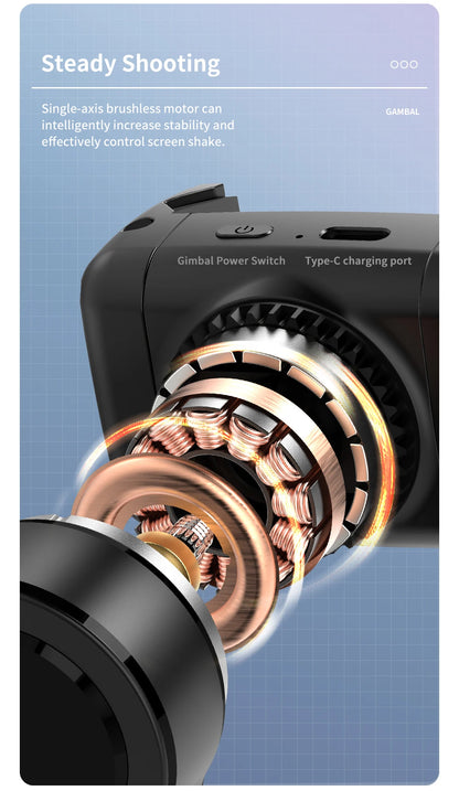 Rotation à 360° suivant le mode de prise de vue Stabilisateur de cardan Selfie Stick Trépied pour iPhone.