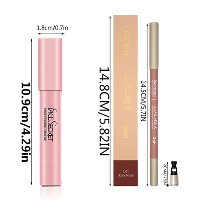 Ensemble crayon à lèvres et rouge à lèvres mat, imperméable à l'eau, maquillage à lèvres longue durée, rendu de couleur mate douce, cosmétiques de maquillage pour femmes