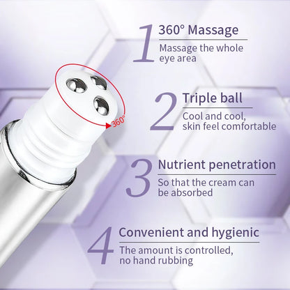 O'CHEAL – Crème Contour des Yeux avec Applicateur Roller Massant