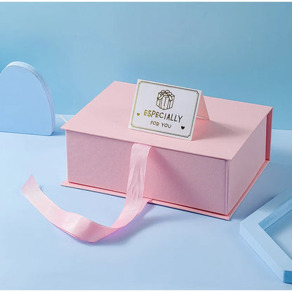 Coffret cadeau magnétique de luxe, coffret cadeau pliable, couvercle rabattable, coffret cadeau de Saint-Valentin