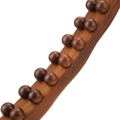 Gua Sha Massage Stick Back Dragage Méridiens Grattage Acupression 8/20 Perles Muscle carbonisé Rouleau de massage corporel relaxant