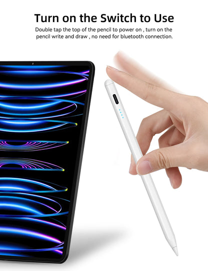 Pour iPad Pencil 10e génération Air 6 M2 Pro M4 Stylus avec inclinaison de la paume, pour iPad Pro 11 12.9 Air 4/5 7/8/9 mini 56 7 Tablette