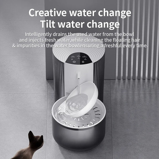 Fontaine à Eau Automatique Sans Fil 3L – Rechargeable & Intelligente | Distributeur pour Chats et Chiens – Sans Filtre
